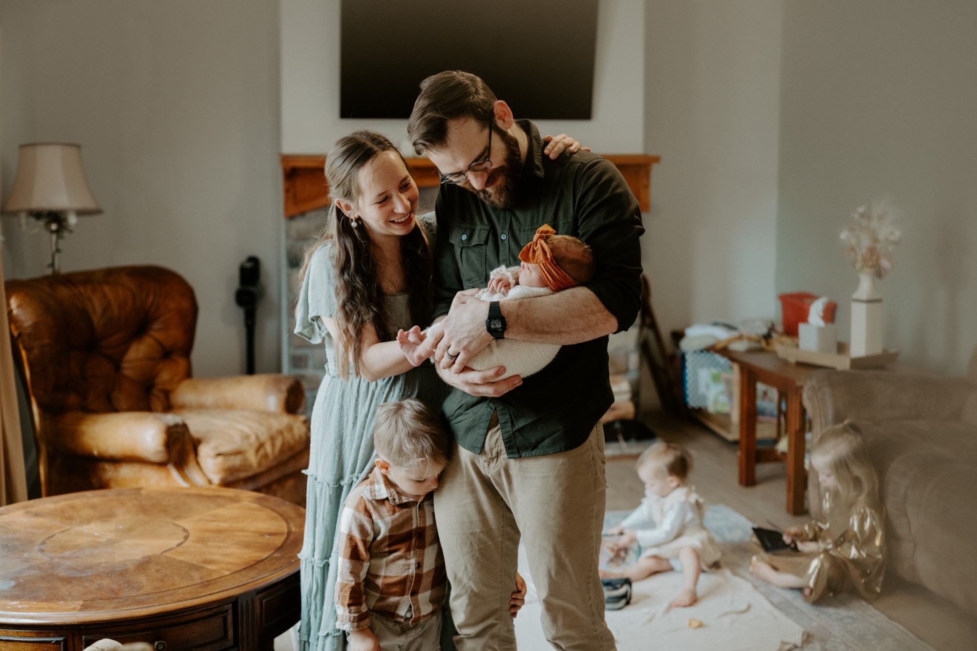 Greenville, SC Lifestyle Newborn Photos